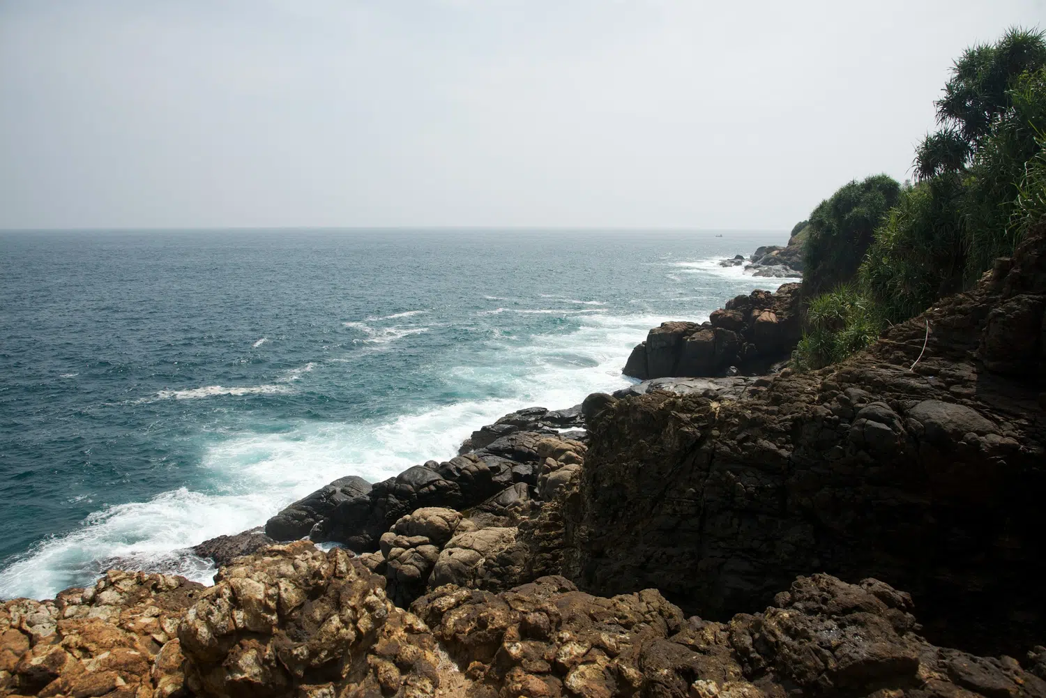 Palm-fringed Sri Lanka beach and coastal scenery for Sri Lanka private day tour with Trustker
