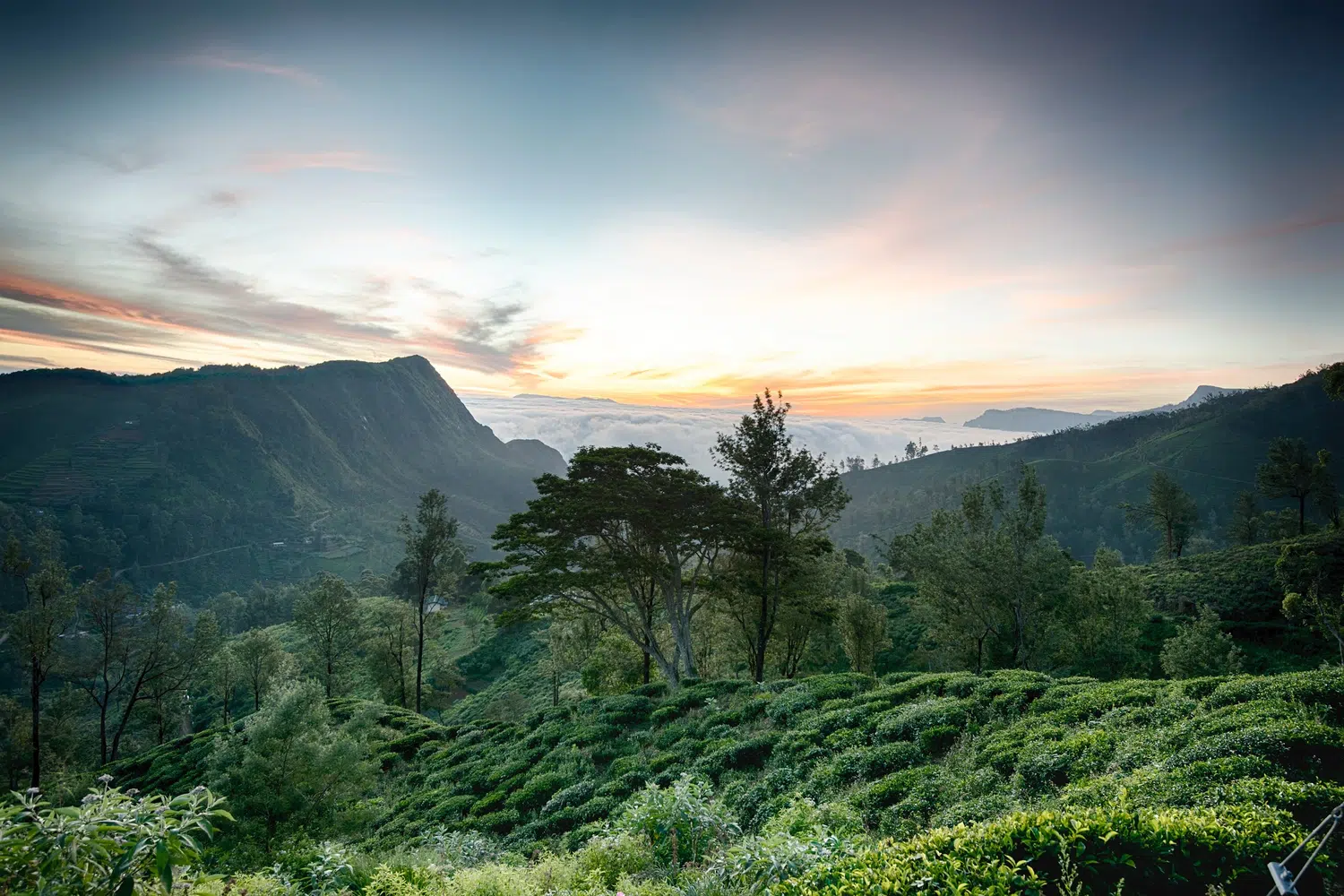 Hill country mountain views, waterfalls and hiking landscapes for Sri Lanka private day tour with Trustker